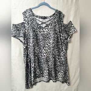 Ladies cold shoulder top